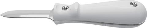 Toadfish Oyster Shucking Knife eco-friendly plastic handle from post-consumer materials.