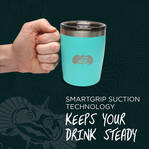Toadfish rocks tumbler teal rugged outdoor companion for camping and boating