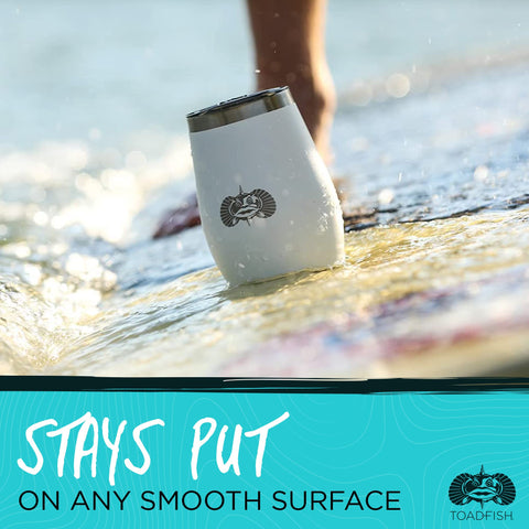 Toadfish Smartgrip suction technology secures on smooth surfaces during adventures.