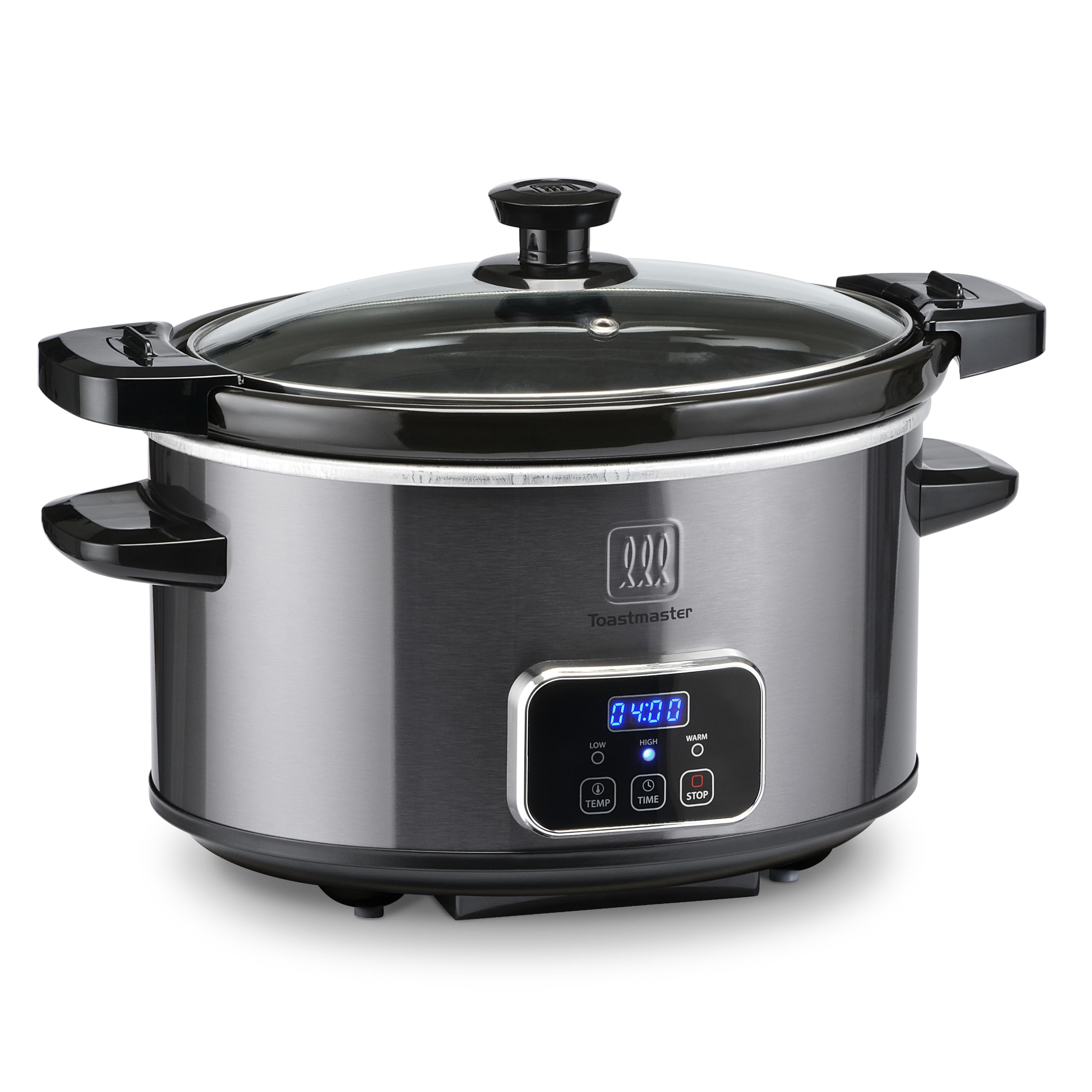 Toastmaster 4-Quart Slow Cooker on countertop for family meals and easy prep