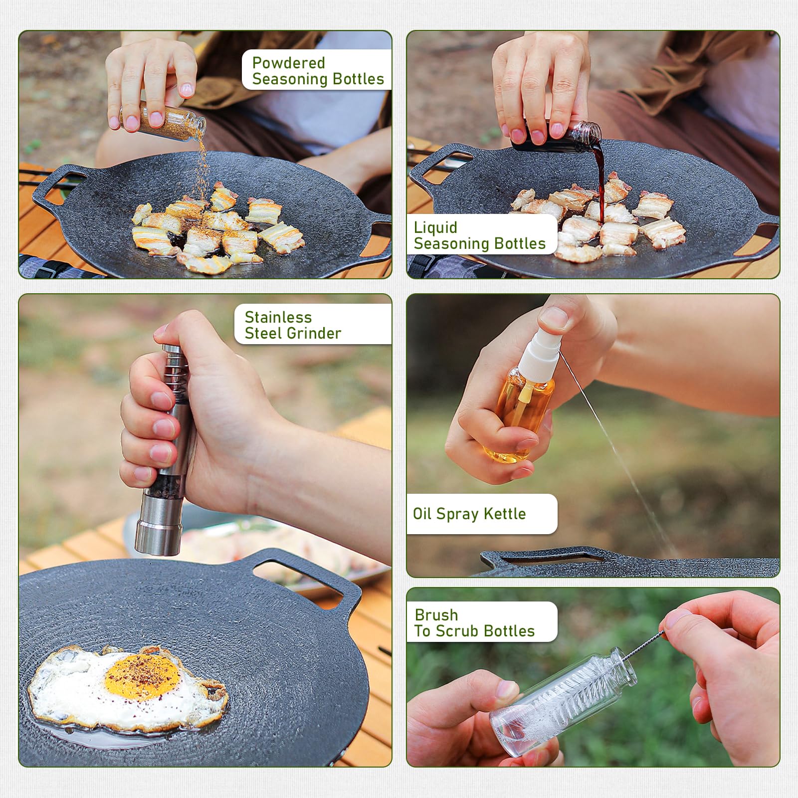 TOBWOLF oil spray bottle provides precise oil control.