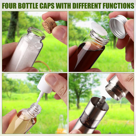 TOBWOLF outdoor-friendly spice kit for camping and picnics.
