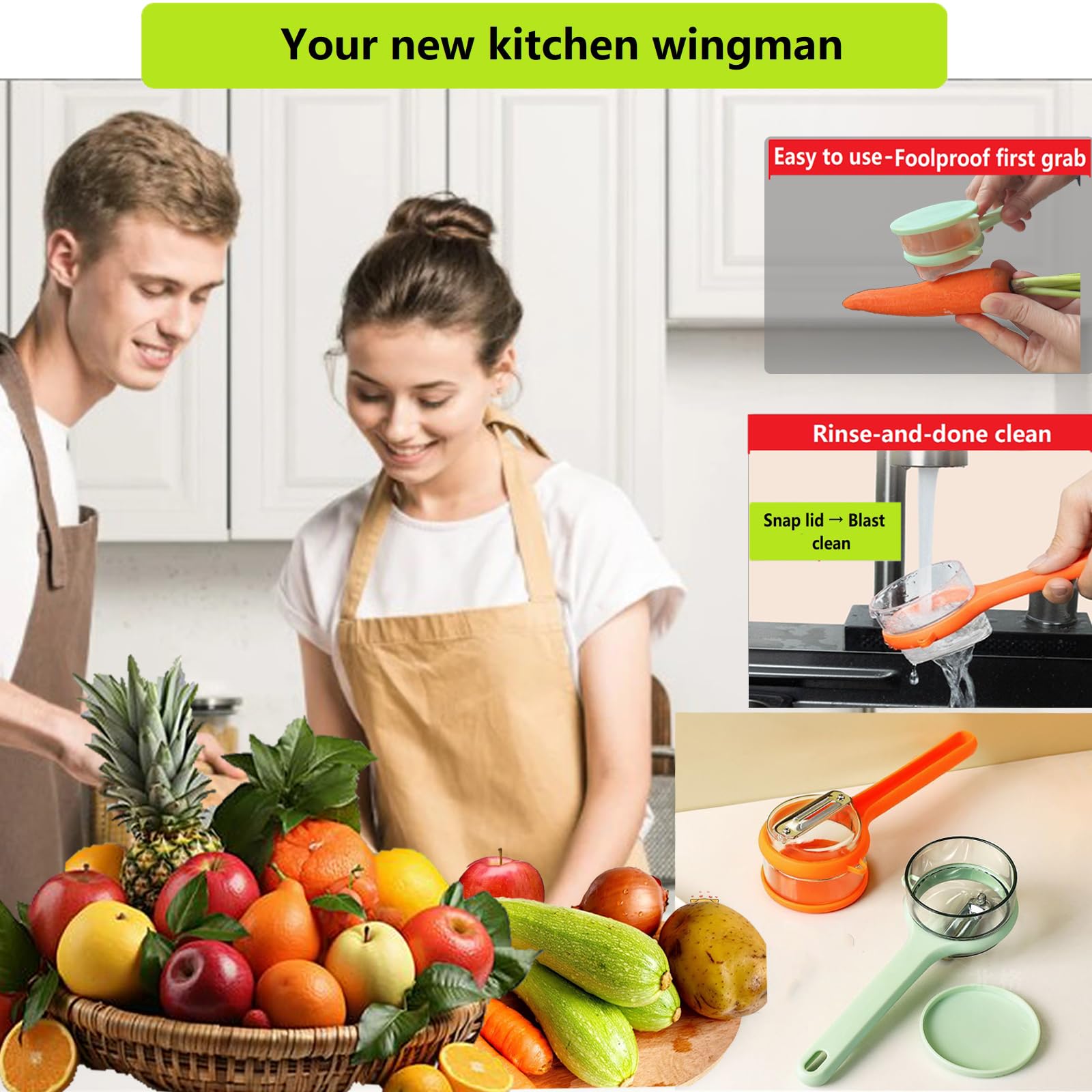 Tochinkar premium stainless steel blade slices fruits quickly and smoothly