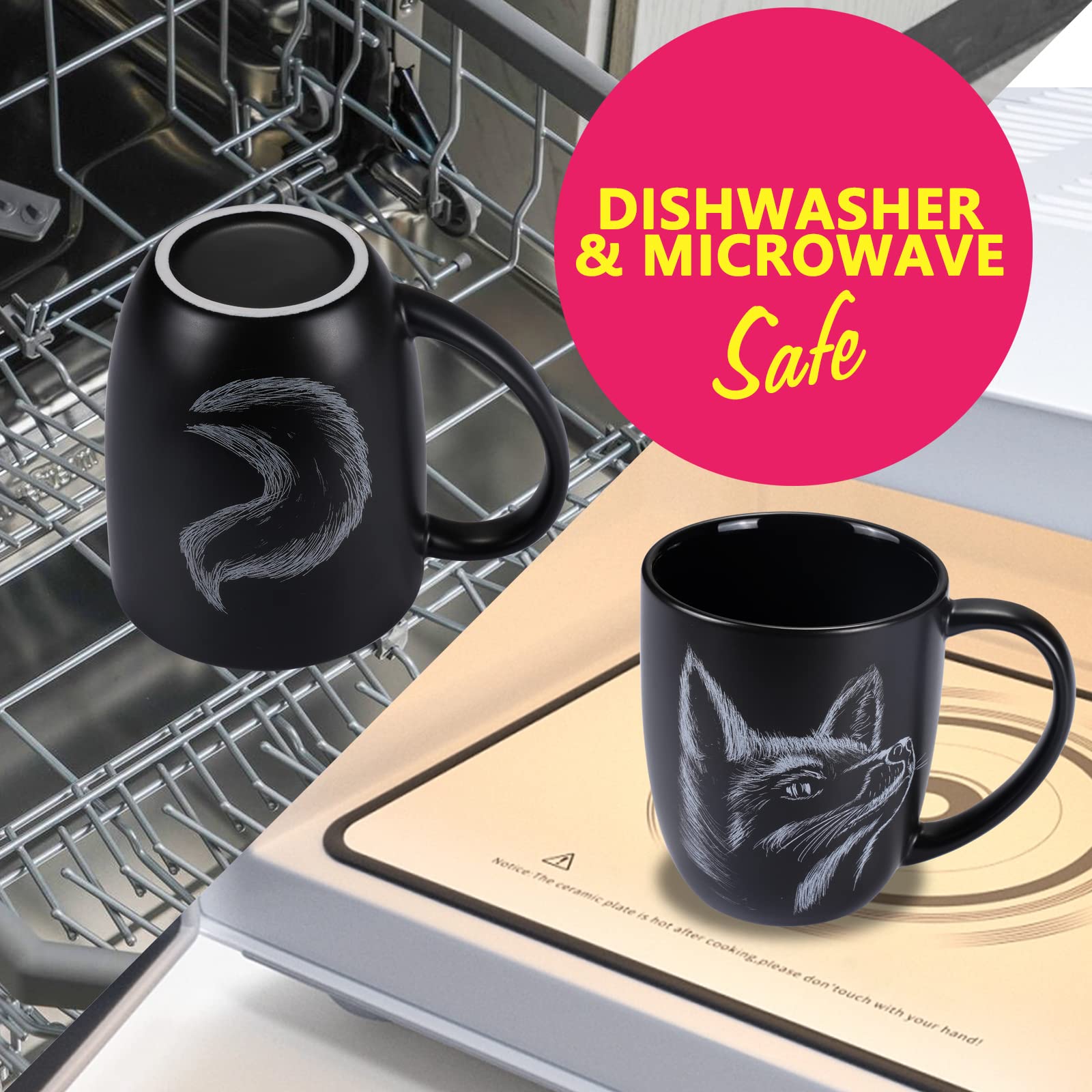 ToCooTo ceramic mug with glossy glaze for lasting durability.