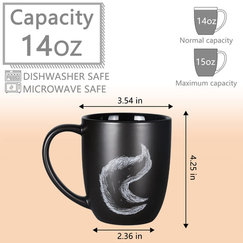 ToCooTo Fox-tail mug side view highlighting comfortable grip for hot drinks.