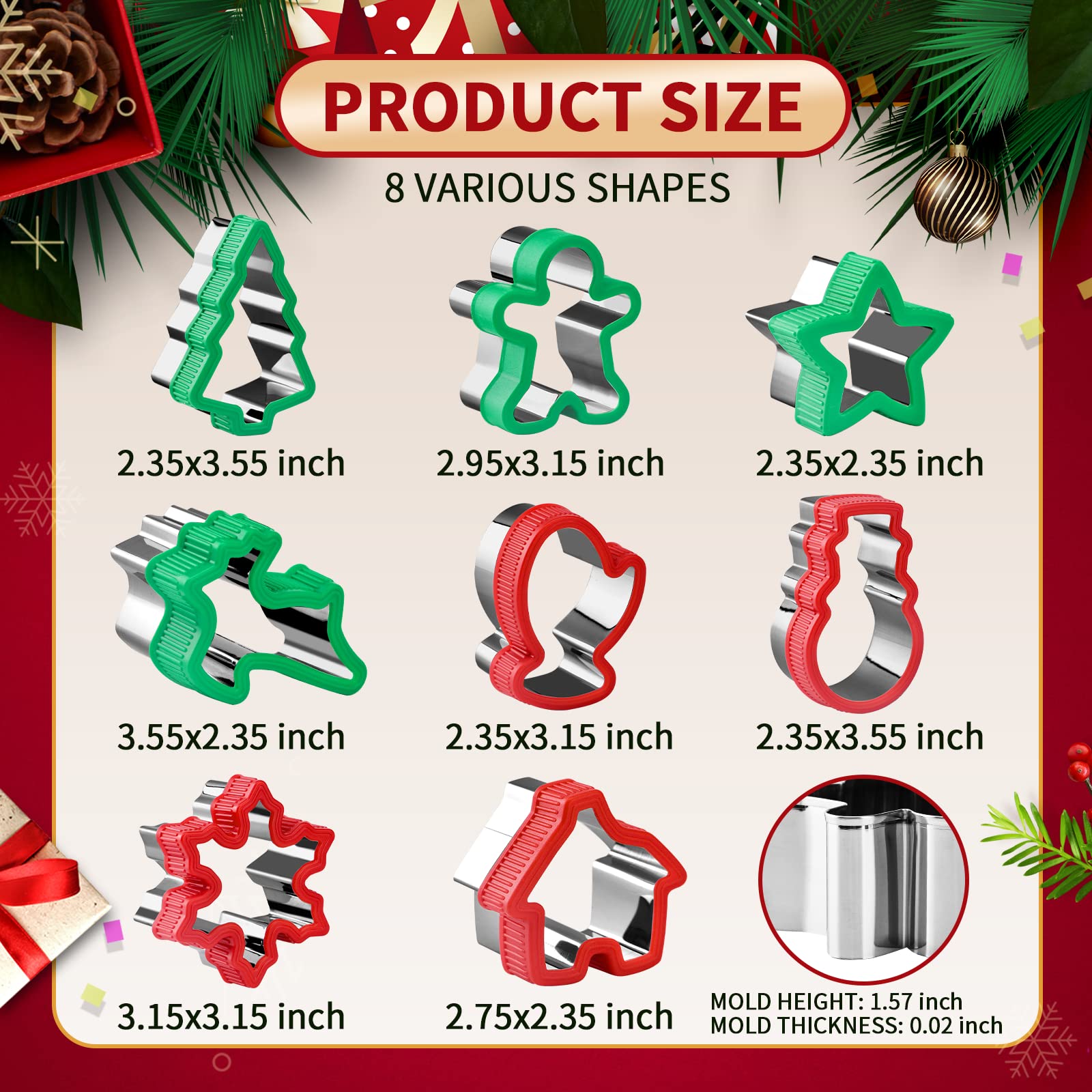 Toekt gingerbread man cutter adds playful shapes for family baking fun.