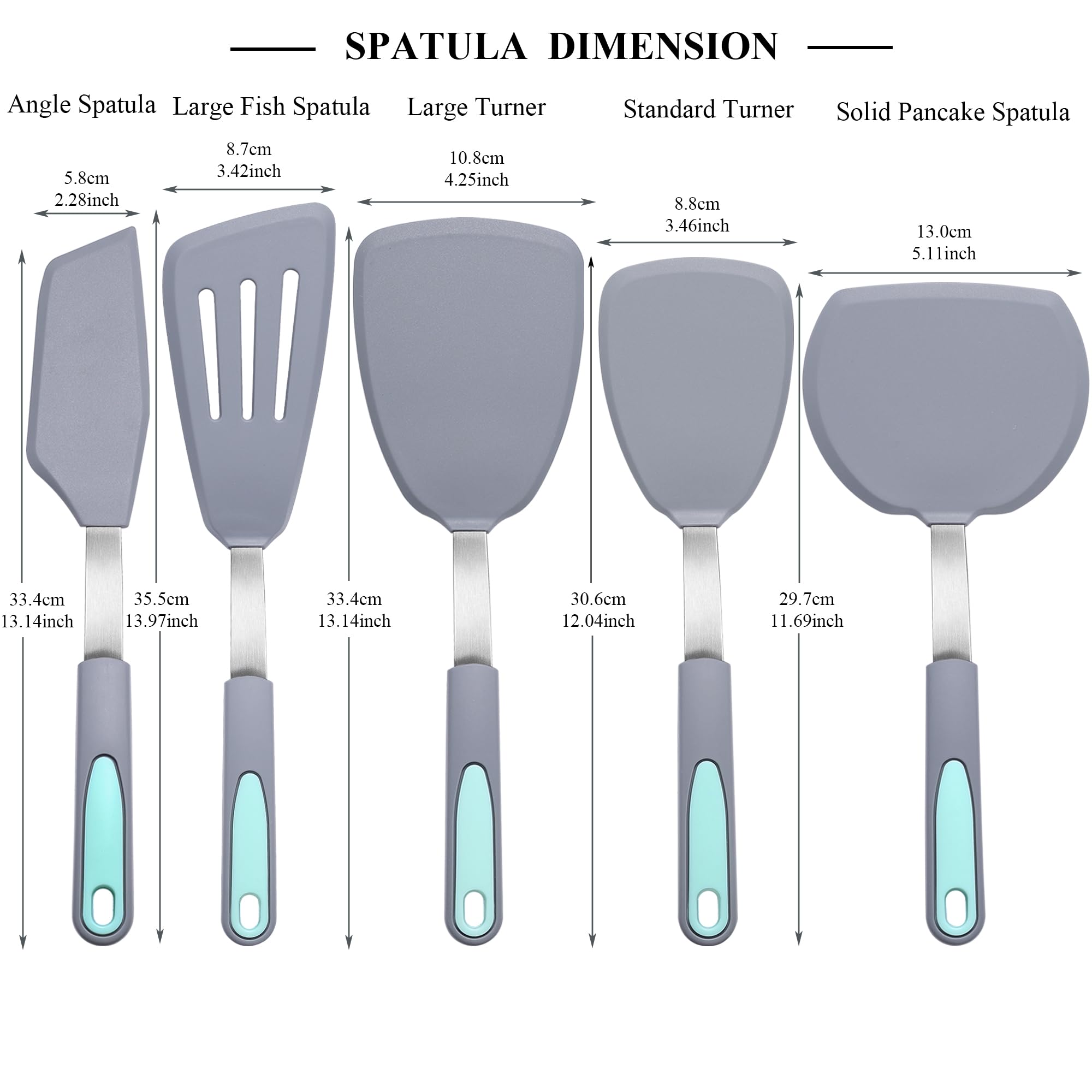 To Encounter ergonomic-handle spatula with comfortable, non-slip grip