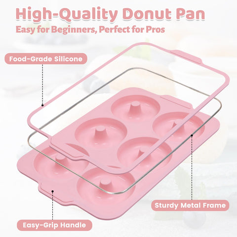 Toeusog 4 inch donut cavities ideal for large glazed or vegan donuts