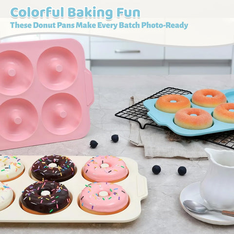 Toeusog donut pan compact and stackable for easy storage.