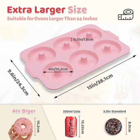 Toeusog sturdy metal frame donut pan for safe oven handling