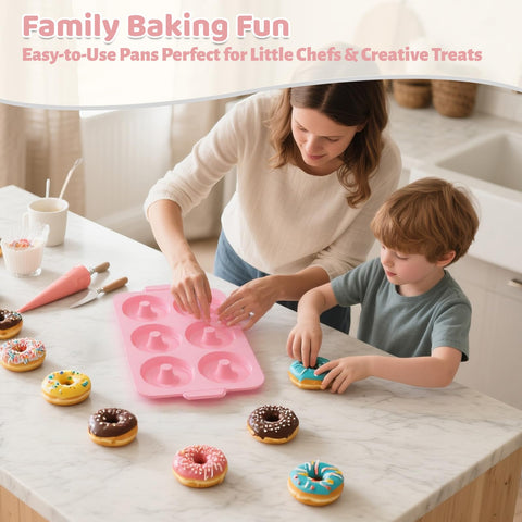 Toeusog donut pan designed for family baking fun with kids