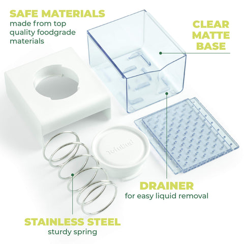 TofuBud Tofu Press uses BPA-free materials for safe kitchen use.