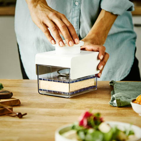 TofuBud Tofu Press helps you press firm tofu for flavorful meals.