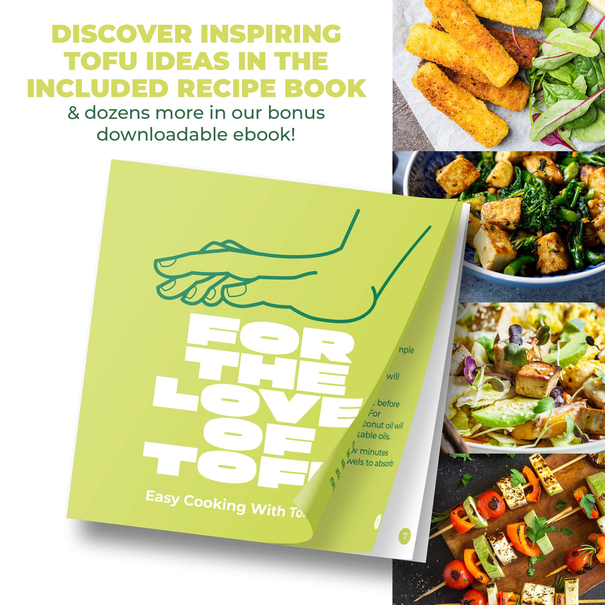 TofuBud Tofu Press is made from sustainable materials and is recyclable.