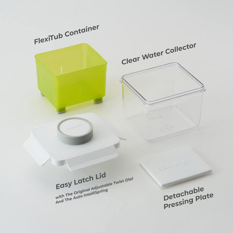 TOFUDEE Tofu Press auto IntelliSpring enables efficient water drainage during pressing.