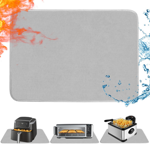 TOHONFOO heat-resistant mat under an air fryer for countertop protection.