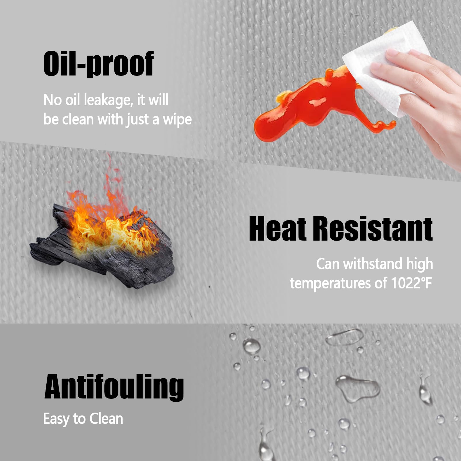 TOHONFOO heat-resistant mat under an oven to guard the counter.