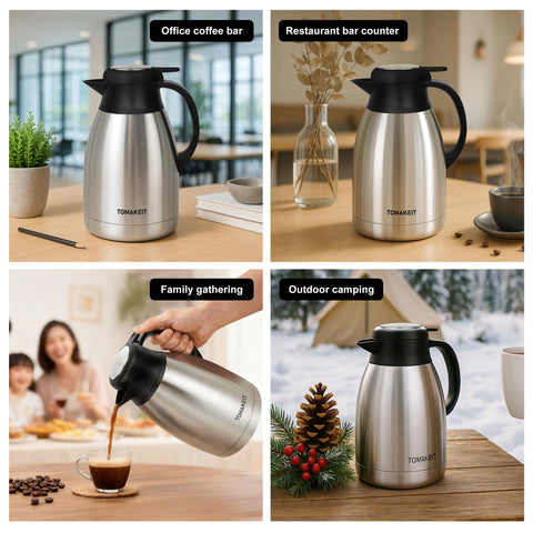2L capacity indicator on TOMAKEIT carafe ideal for sharing