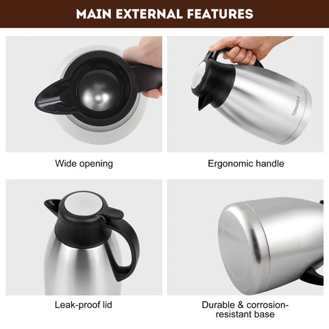 TOMAKEIT carafe in office setting ready for hot and cold beverages