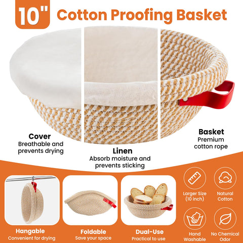 TomCare bread sling helps safely transfer loaves from basket to tray.