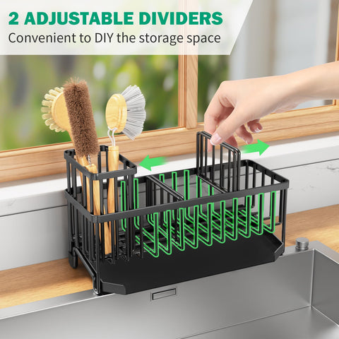 TomCare rustproof metal construction offers durable, long-lasting sink organization near the sink.