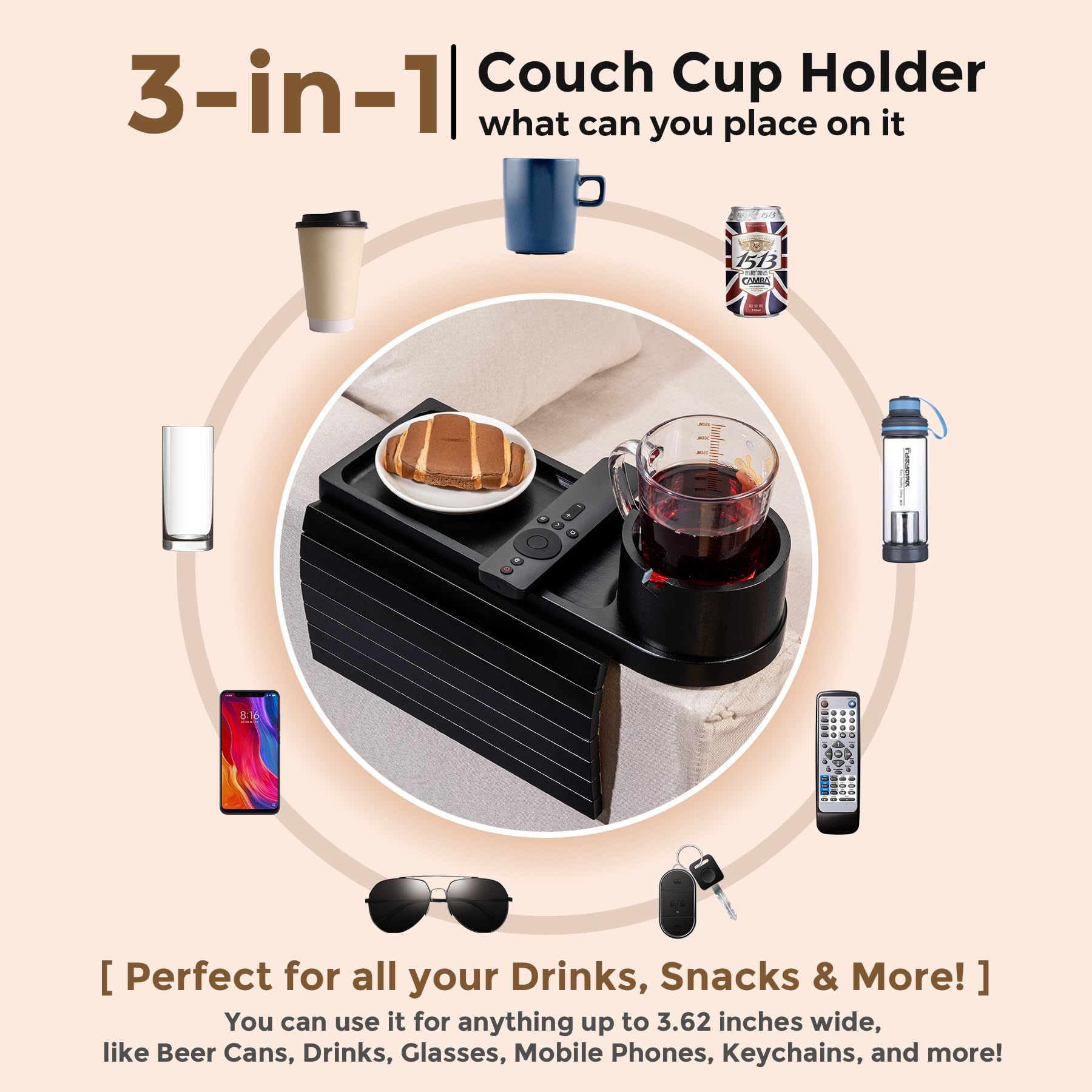 Tomlyop gift-ready couch tray for cozy living spaces