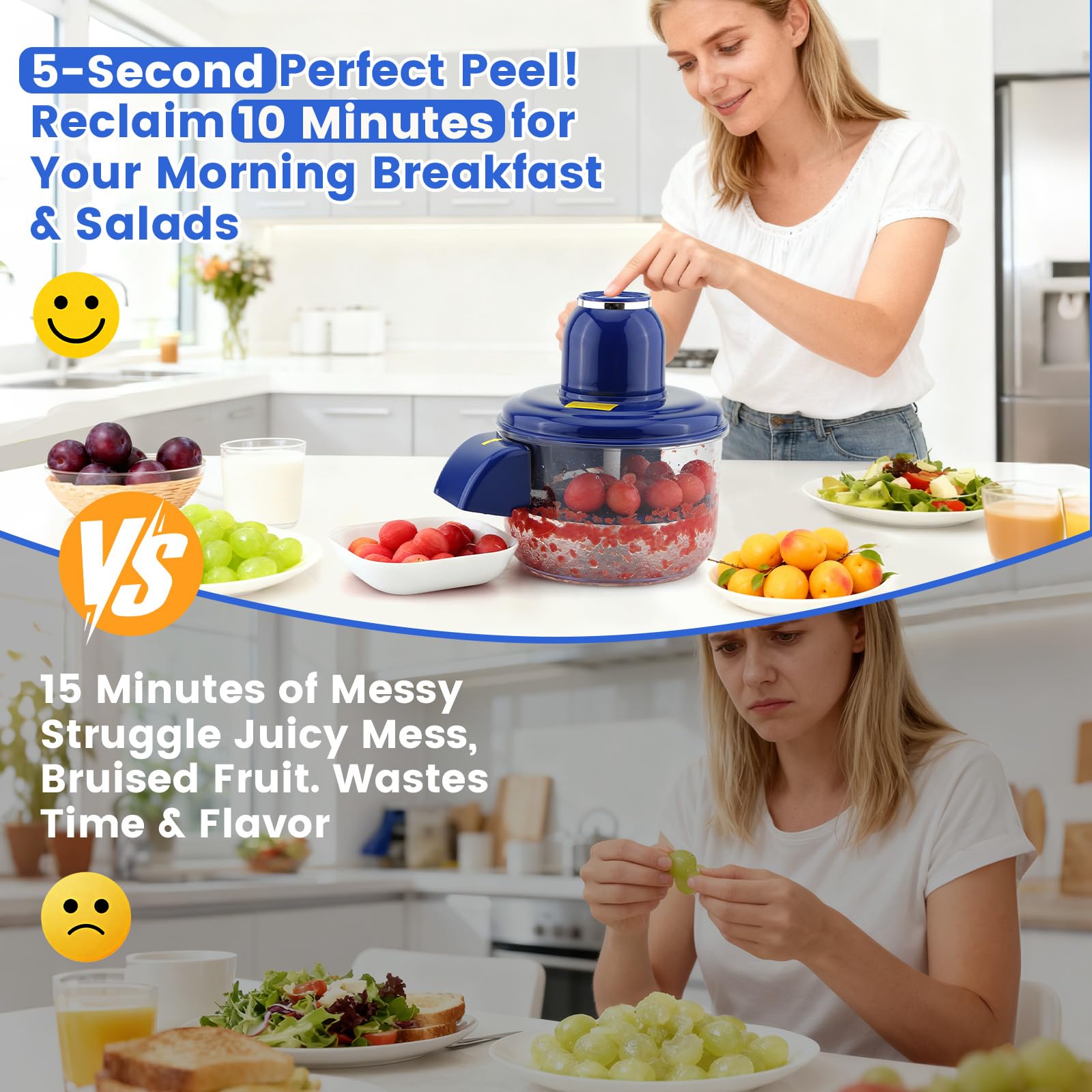 Tommax delicate fruits optimized for small round fruits and jam prep.