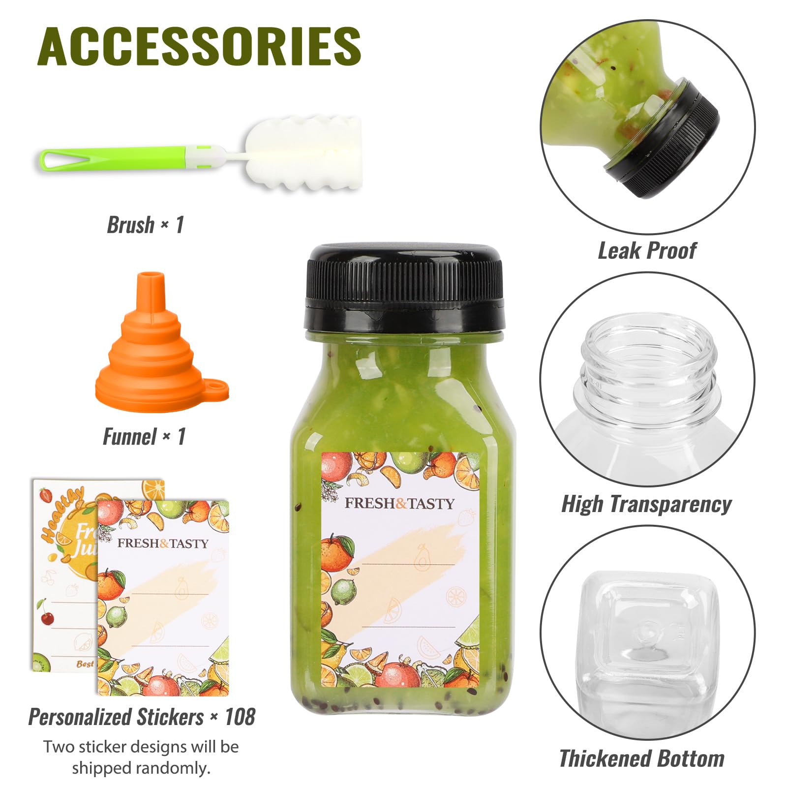 TOMNK cleaning brush included for easy bottle maintenance.