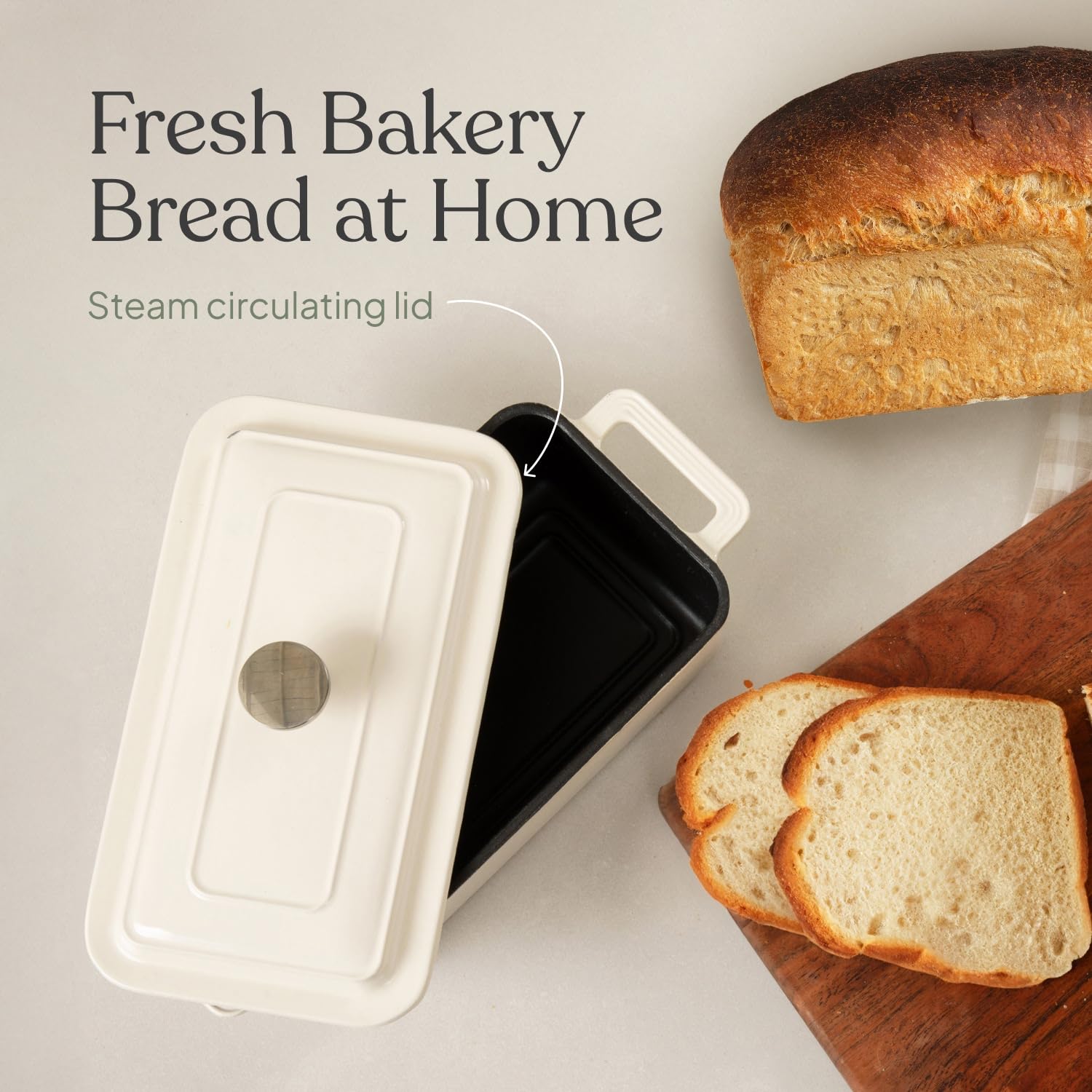 TOMO Cast Iron Bread Oven steam circulation highlights even bake for sourdough