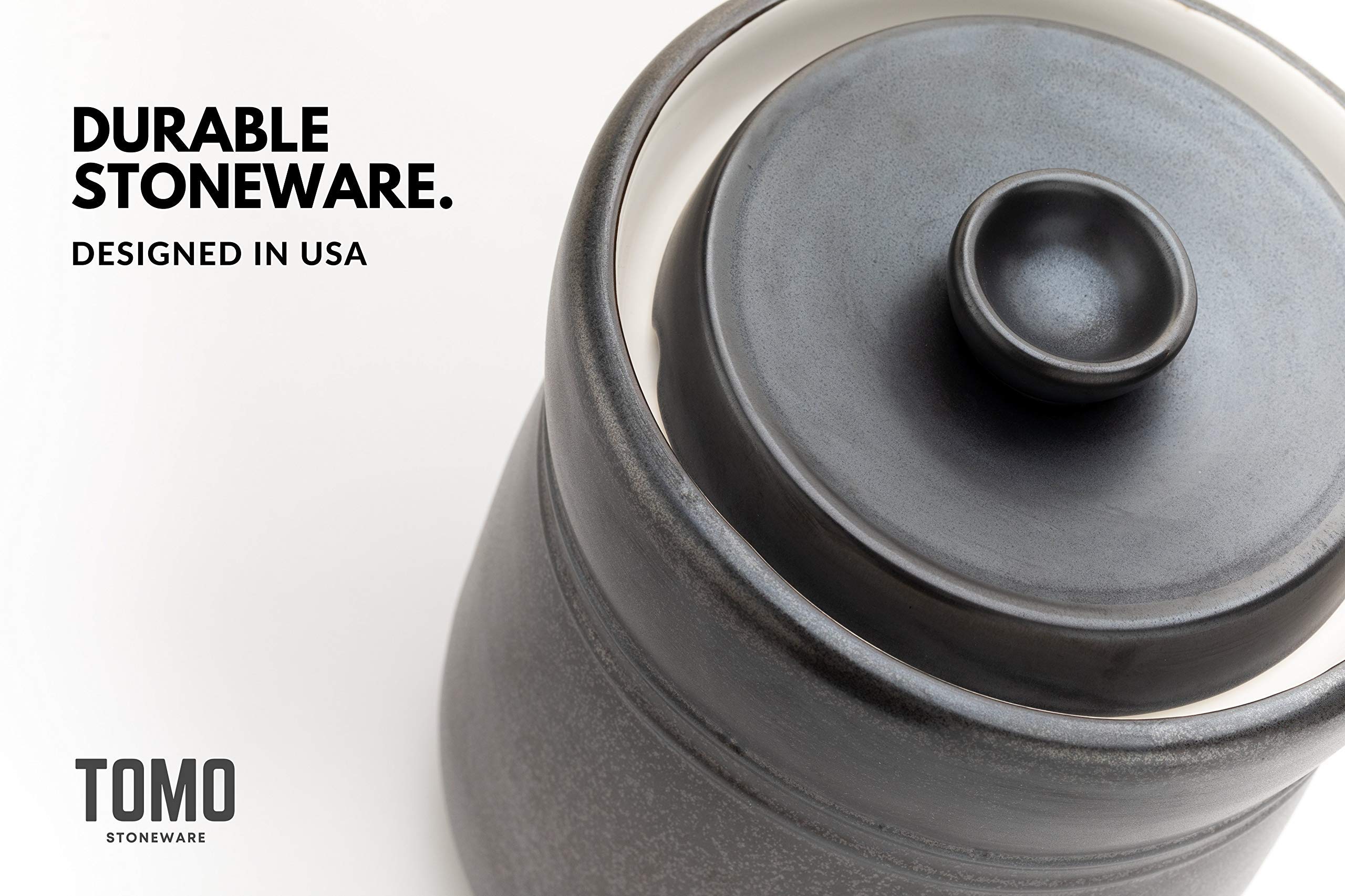 TOMO premium glaze inside prevents odors and eases washing