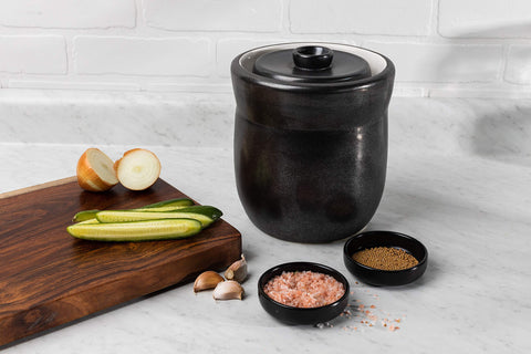 TOMO batch-ready sauerkraut setup for home fermentation