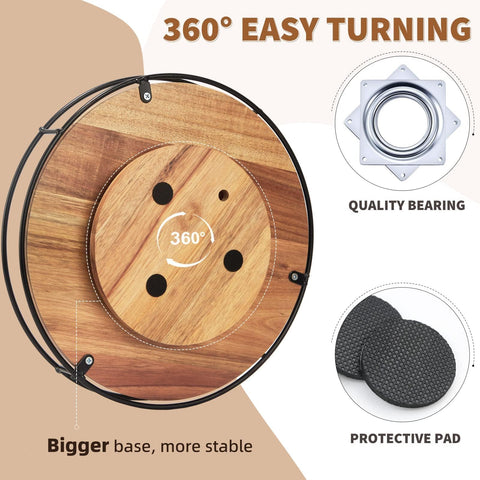 Tomoaza acacia wood foundation combines natural beauty with durable, food-safe use.