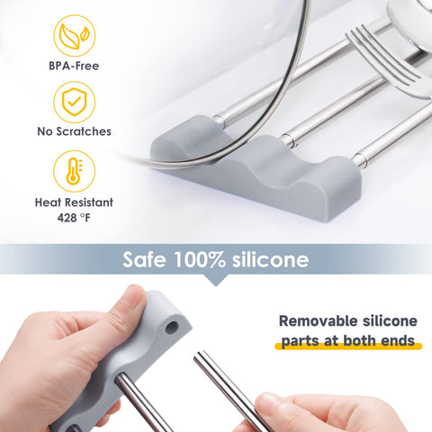 Tomorotec dishcloth and sponge holder dries efficiently with heat-resistant ends.