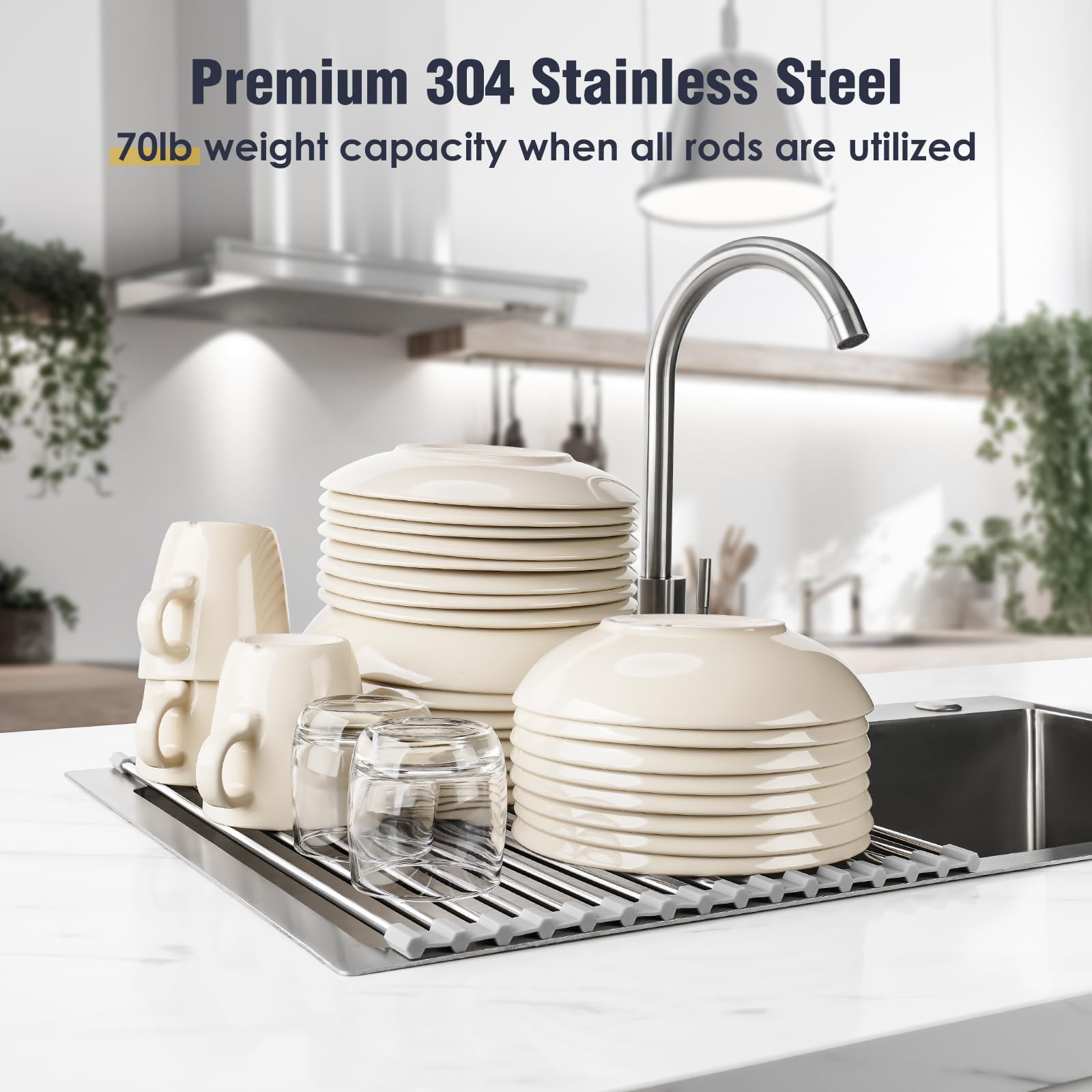 Tomorotec heat-safe rack serves as a trivet for hot pans