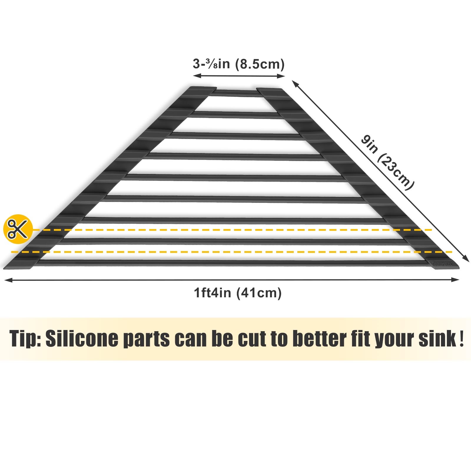 Tomorotec heat-safe rack acts as a mini trivet for hot pots and pans.