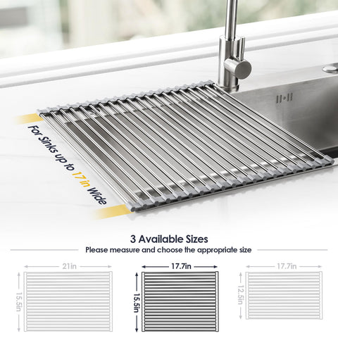 Tomorotec dish rack doubles as a heat-safe trivet for hot pans.