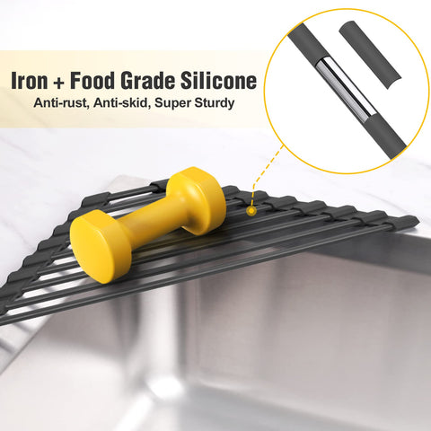 Tomorotec silicone-coated stainless frame resists rust and stays non-slip.