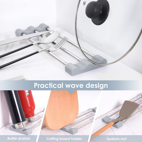 Tomorotec wave-design ends showcase compact storage by the sink.