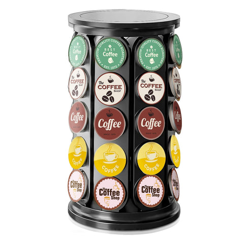 Tomshub K-Cup Holder with 40-pod capacity keeps coffee organized and within reach.