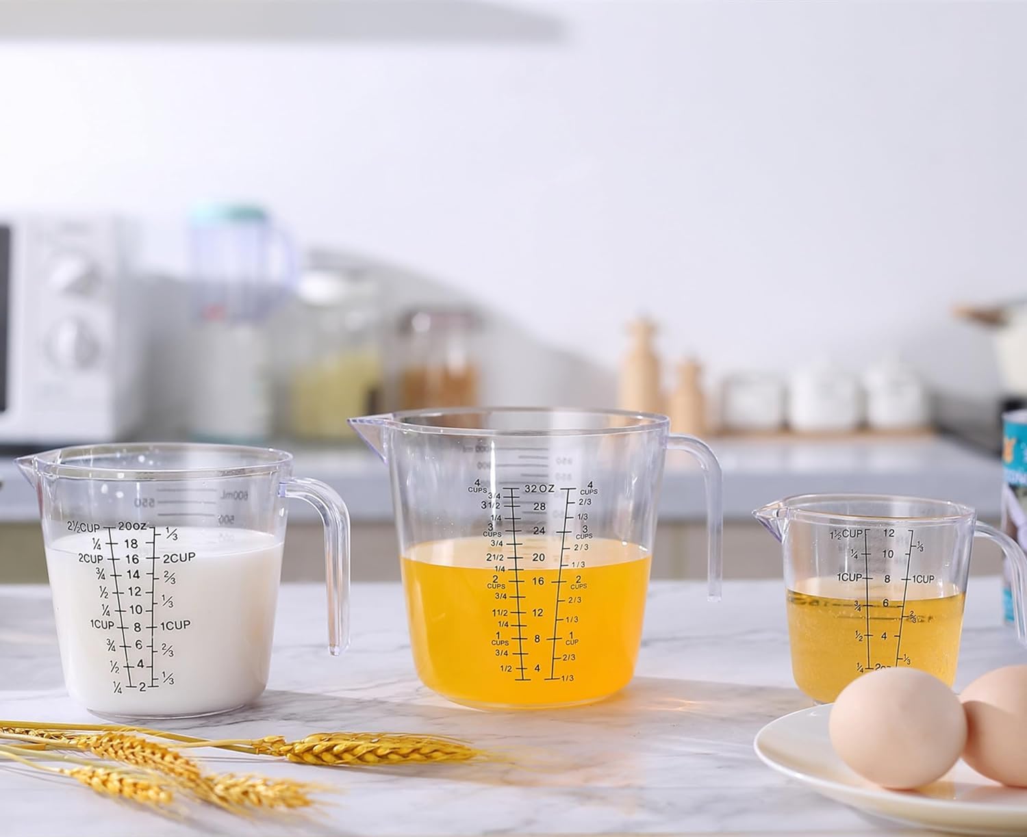 Tongjude measuring cups and spoons for precise ingredient prep.