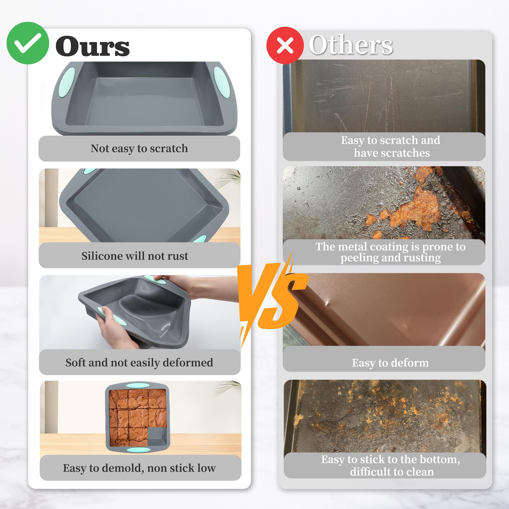 Tongjude non-stick bakeware aids simple cleanup after baking.