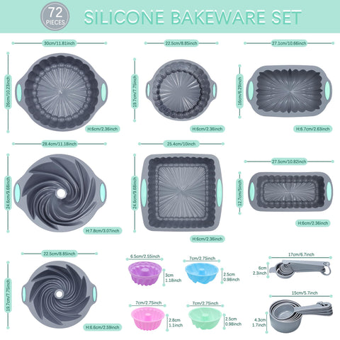 Tongjude nonstick-silicone tools offer reliable food release.