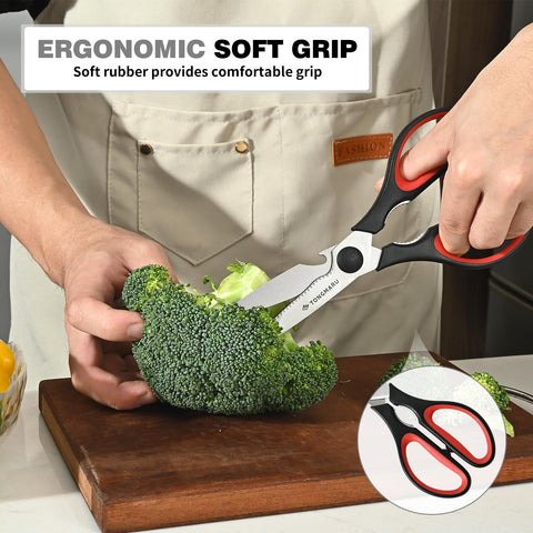 Tongmaru dishwasher safe kitchen scissors simplify cleanup after cooking tasks