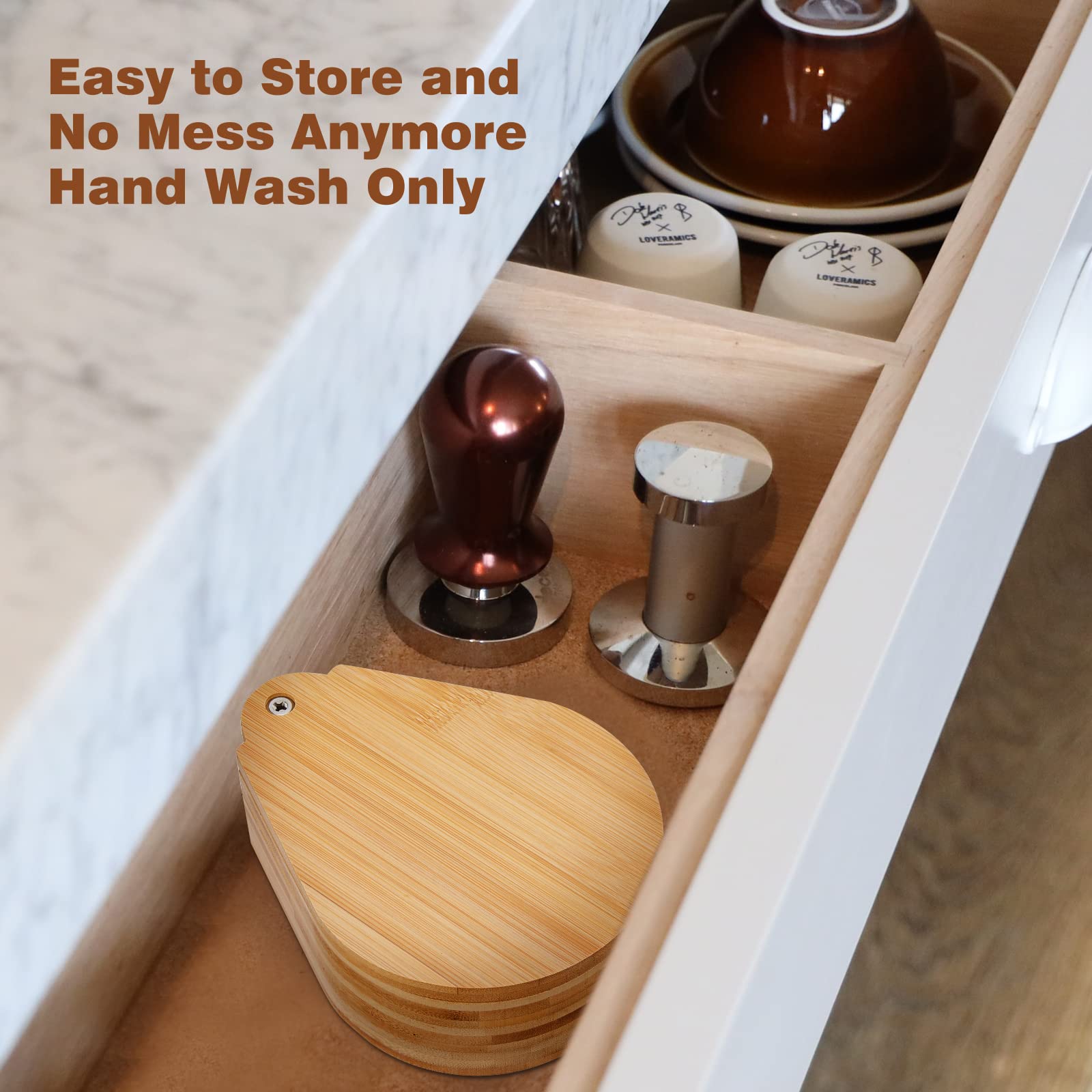 TonJin sturdy screw mechanism enables smooth opening and thorough cleaning.