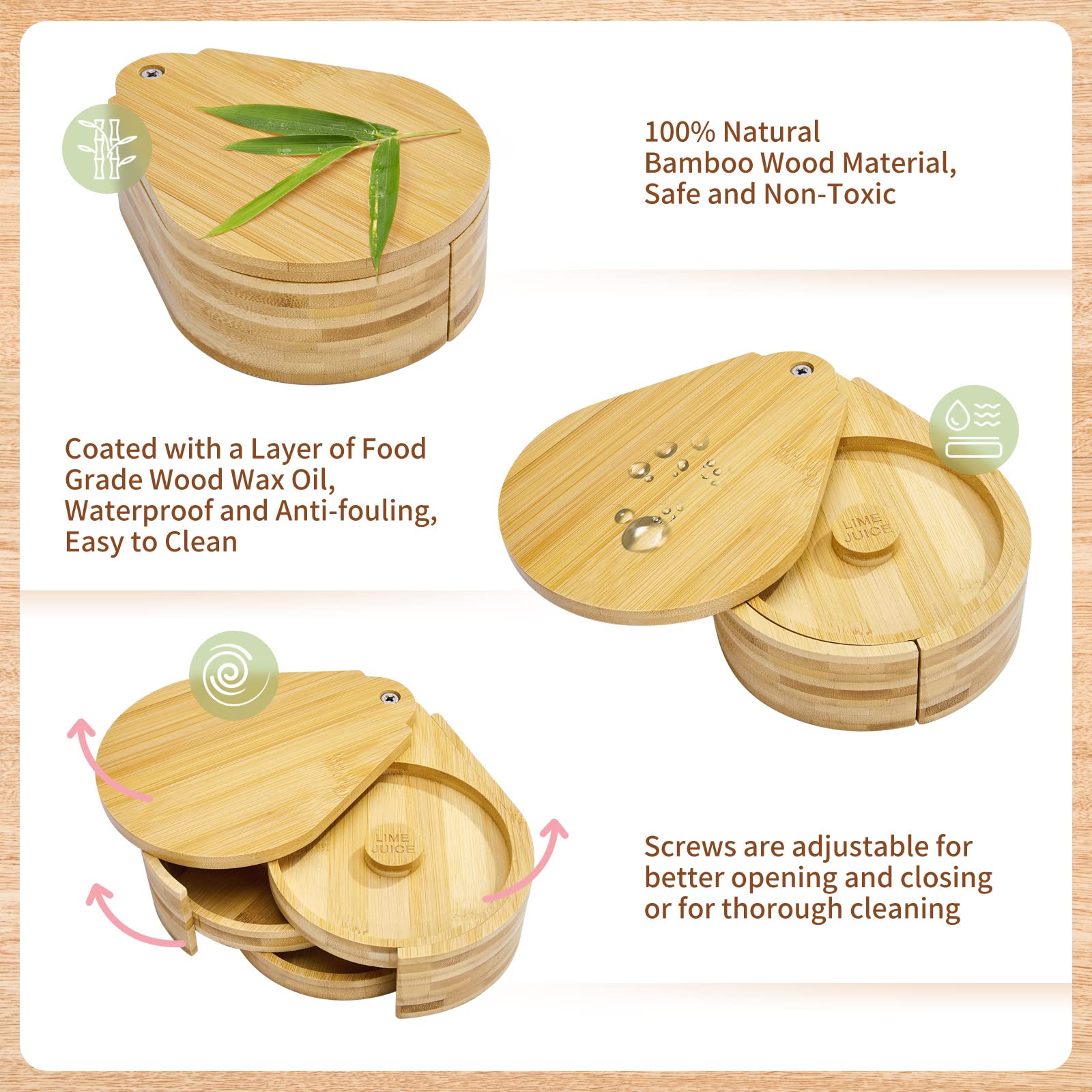 TonJin water-resistant bamboo with food-grade wax oil for durable bar tools.