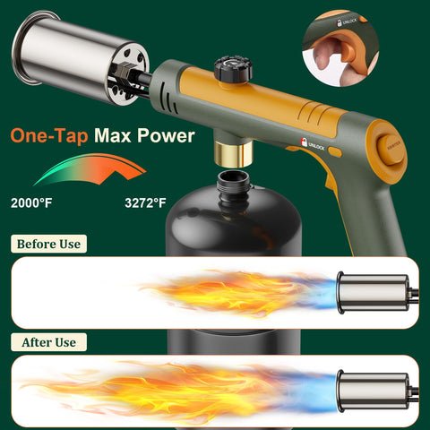 TONYFUL adjustable flame control enables precise culinary searing and caramelizing
