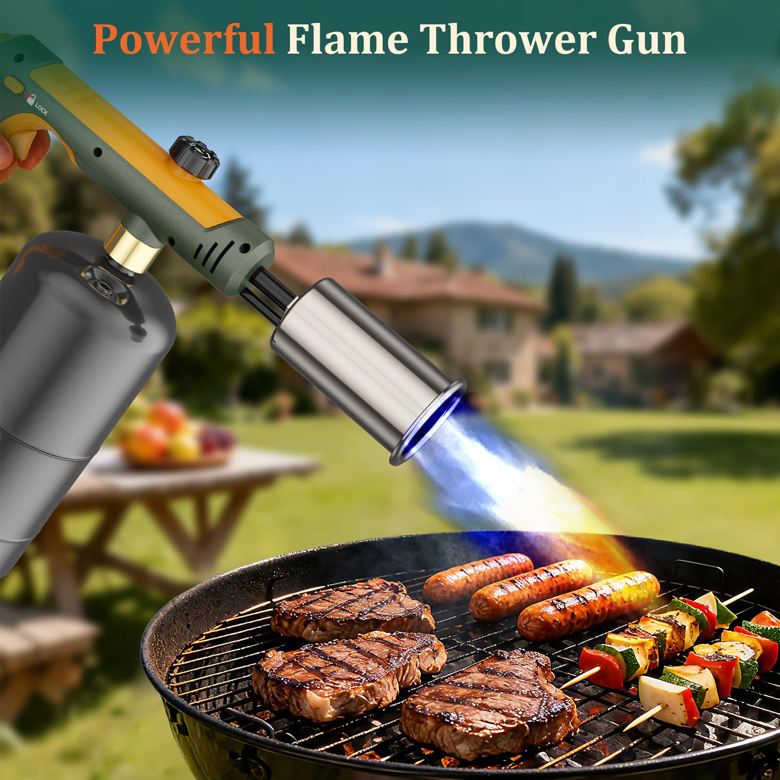 TONYFUL Gift-ready torch suits gourmet chefs, grill lovers, campers, and DIY enthusiasts