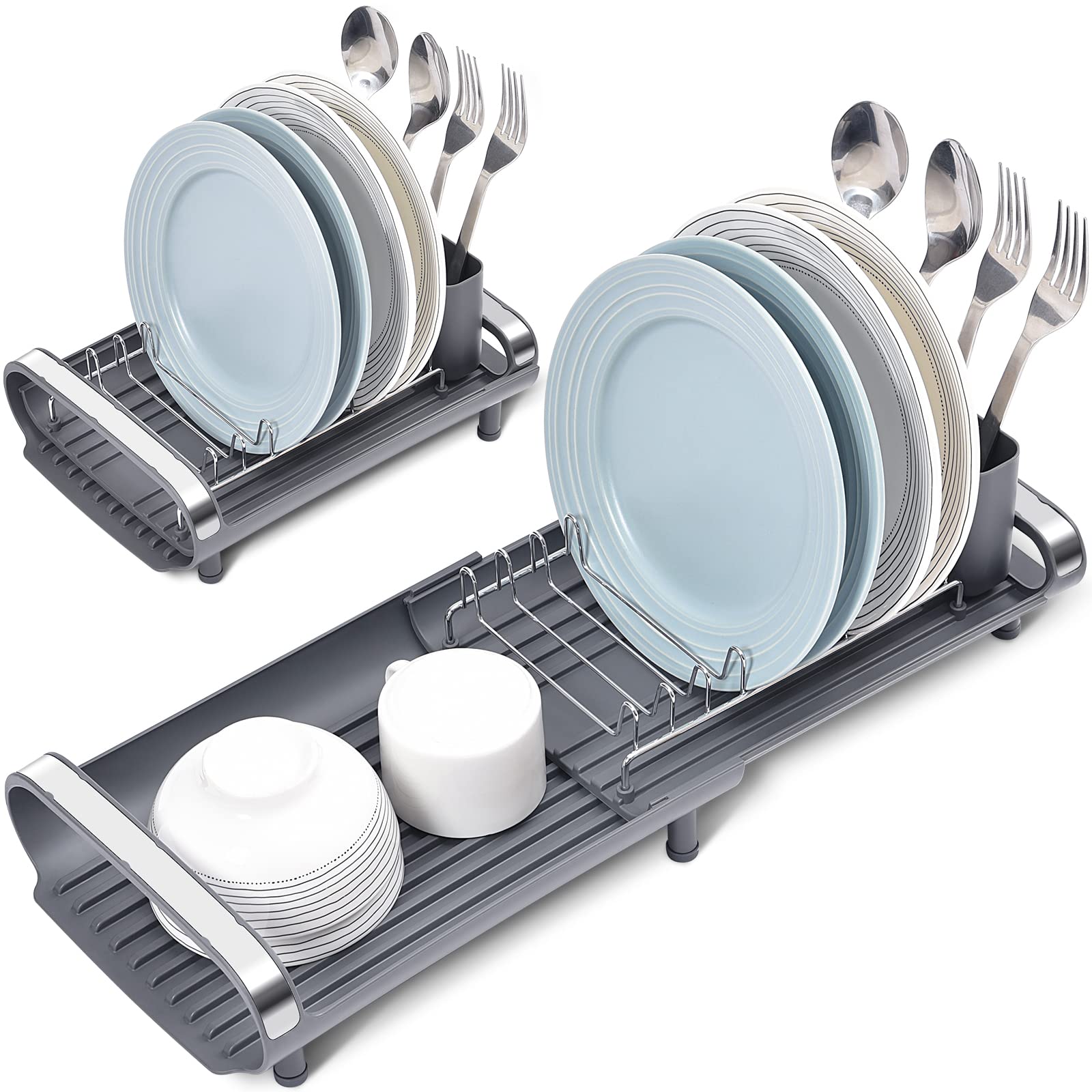 TOOLF small dish drying rack extended to fit more plates neatly.