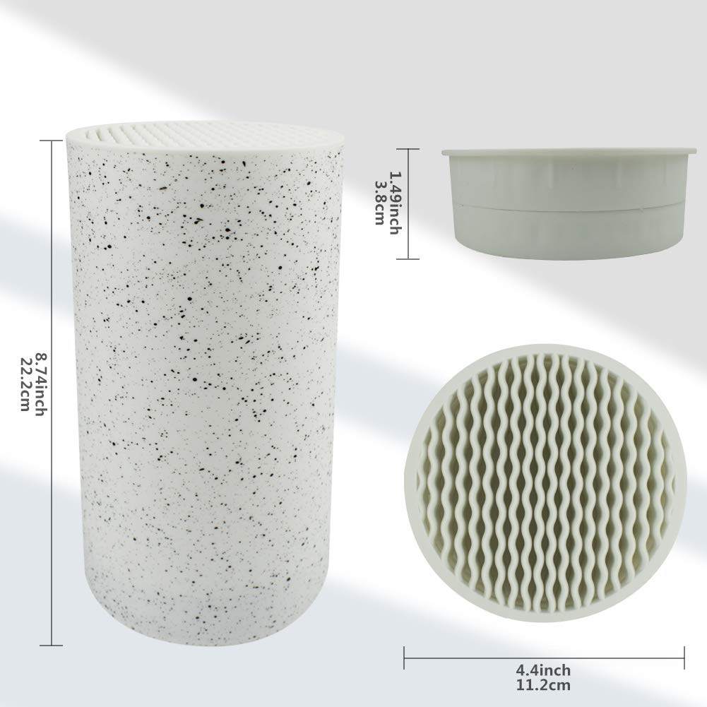 Toosbuc Round Knife Holder bottom water drainage keeps space clean.