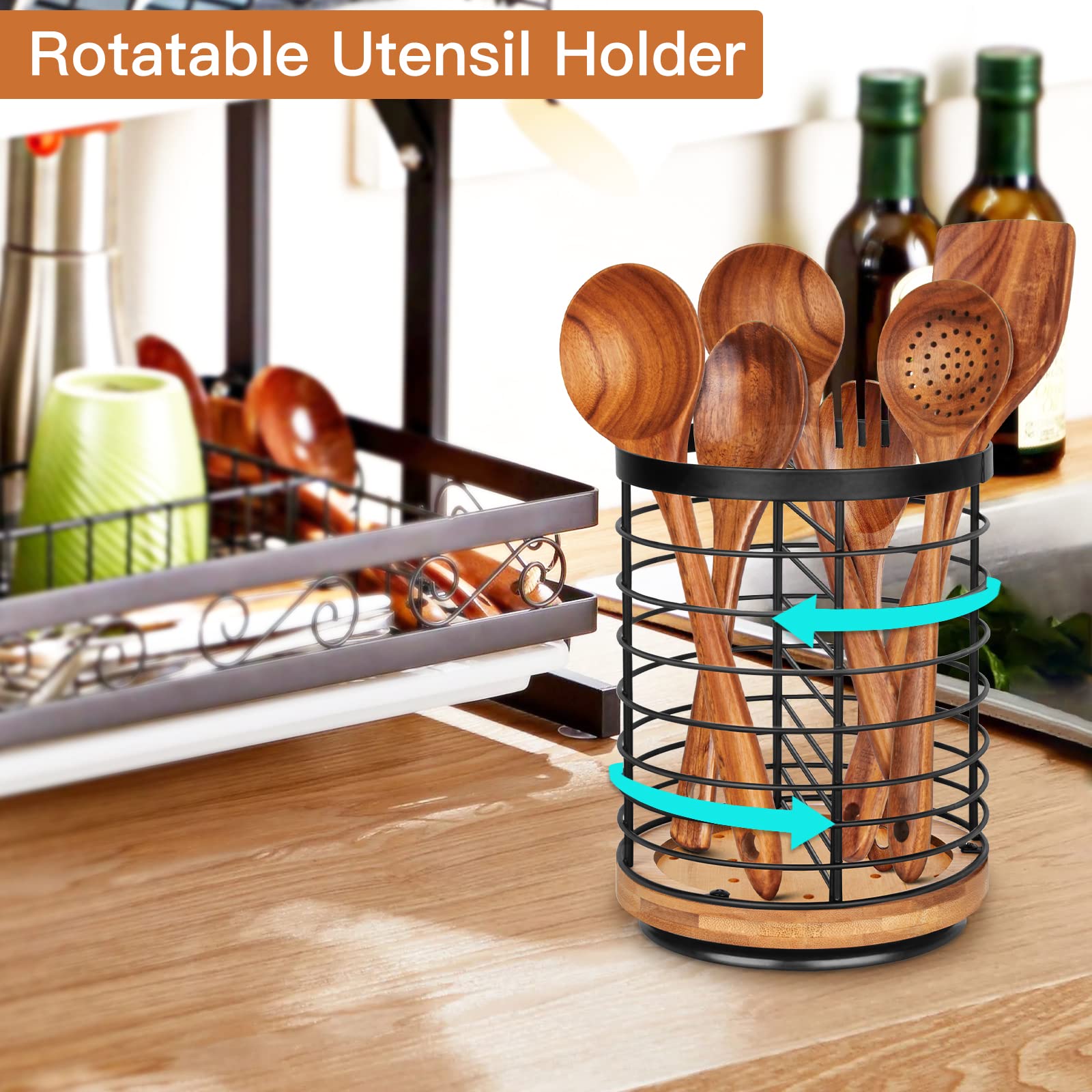 Toosci rust-resistant steel with bamboo base delivers a modern, durable look